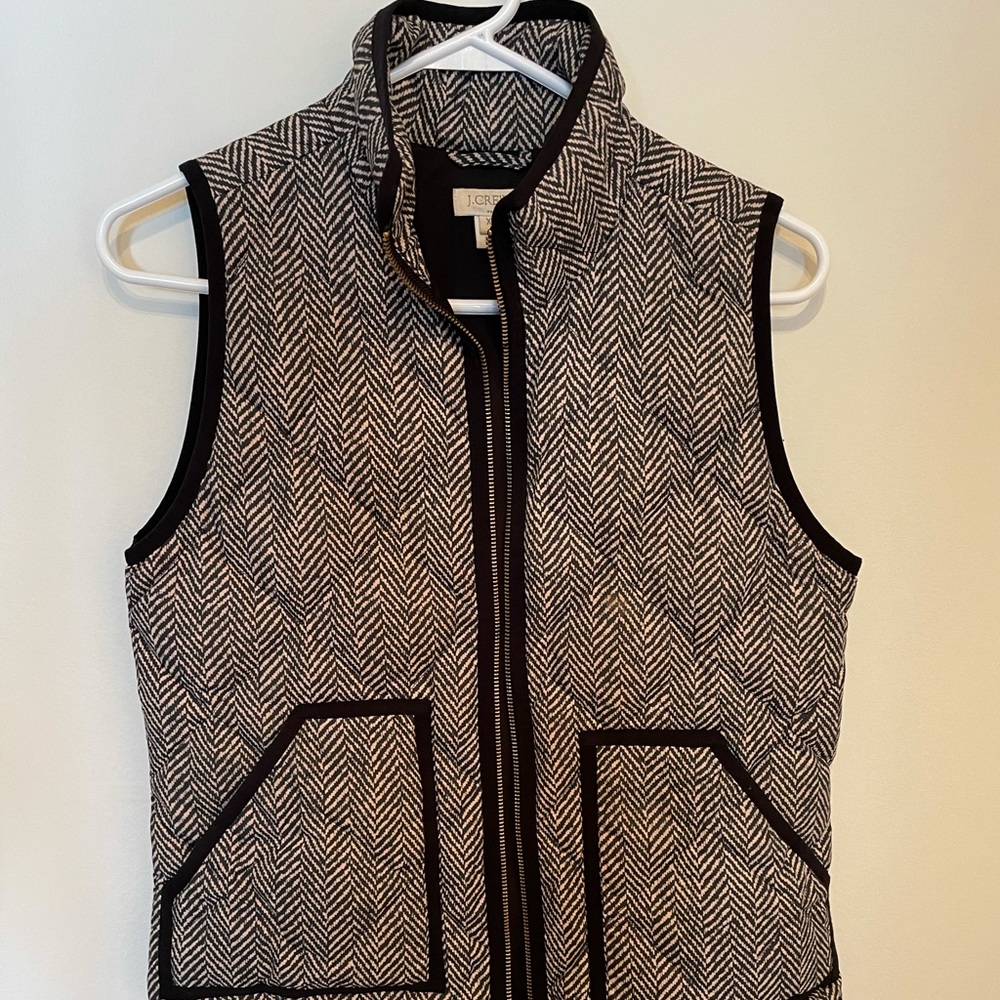 JCrew Herringbone vest